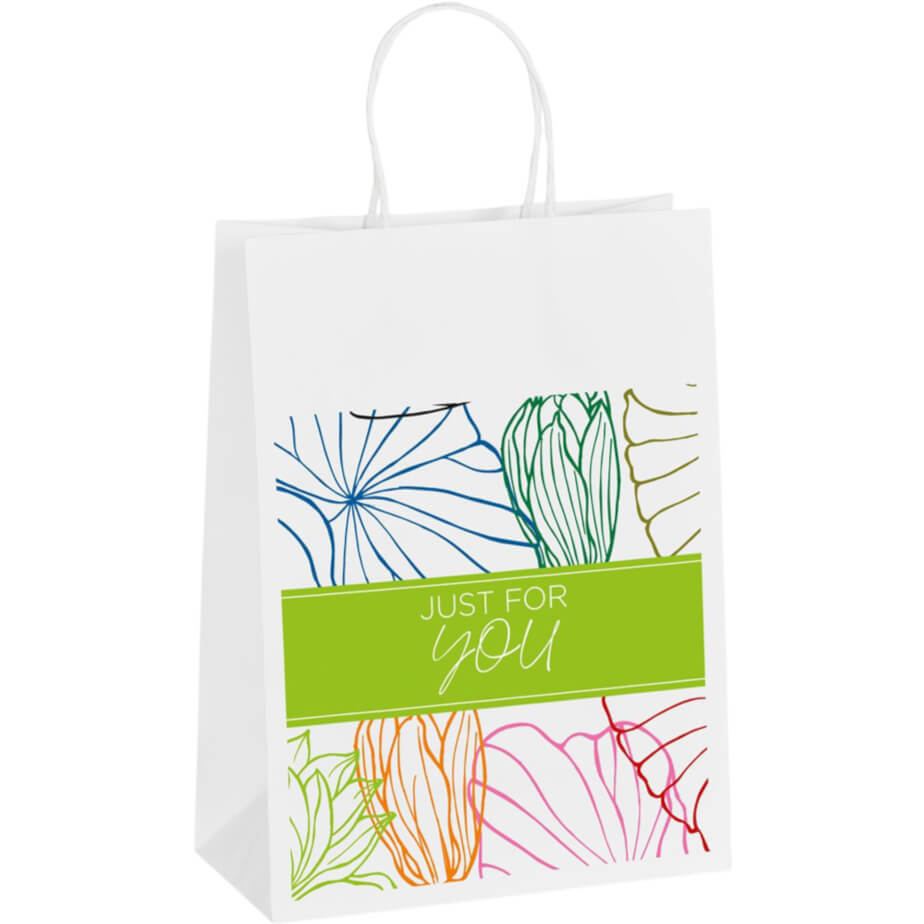 Animated Digital Print Midi Paper Gift Bag 200gsm Branded